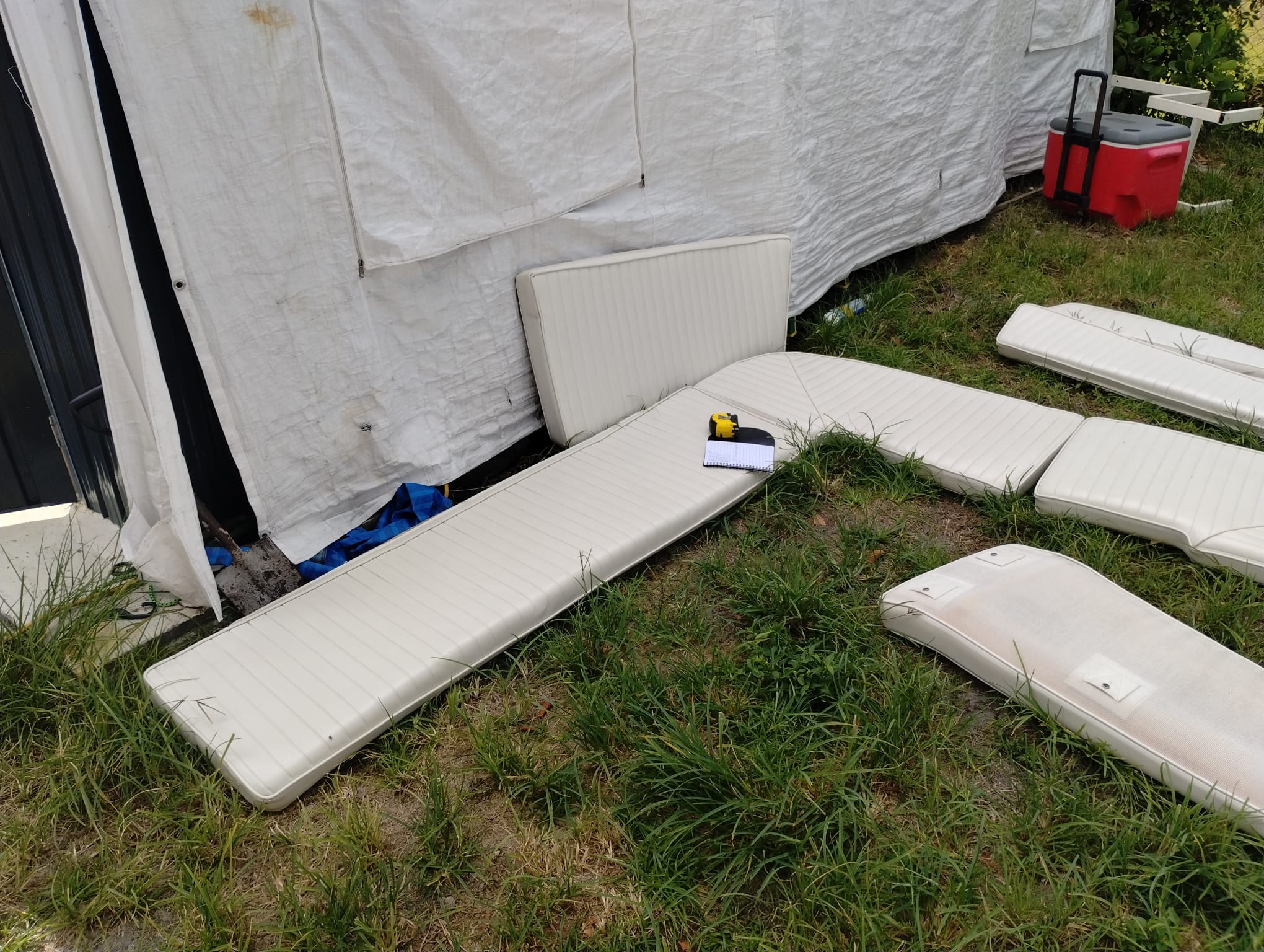 Image depicting old yacht cushions.
