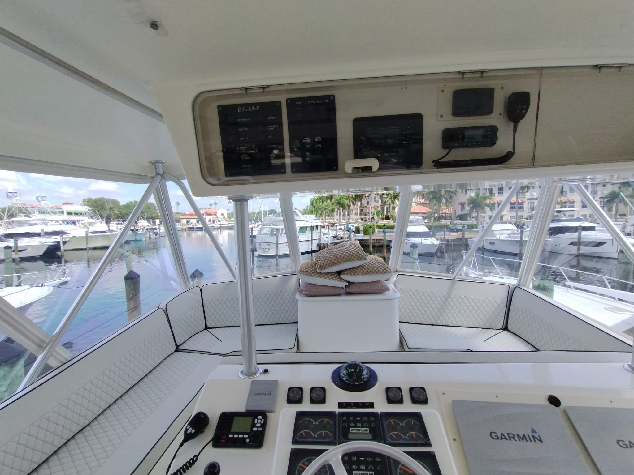 Image depicting a custom upholstered yacht interior.